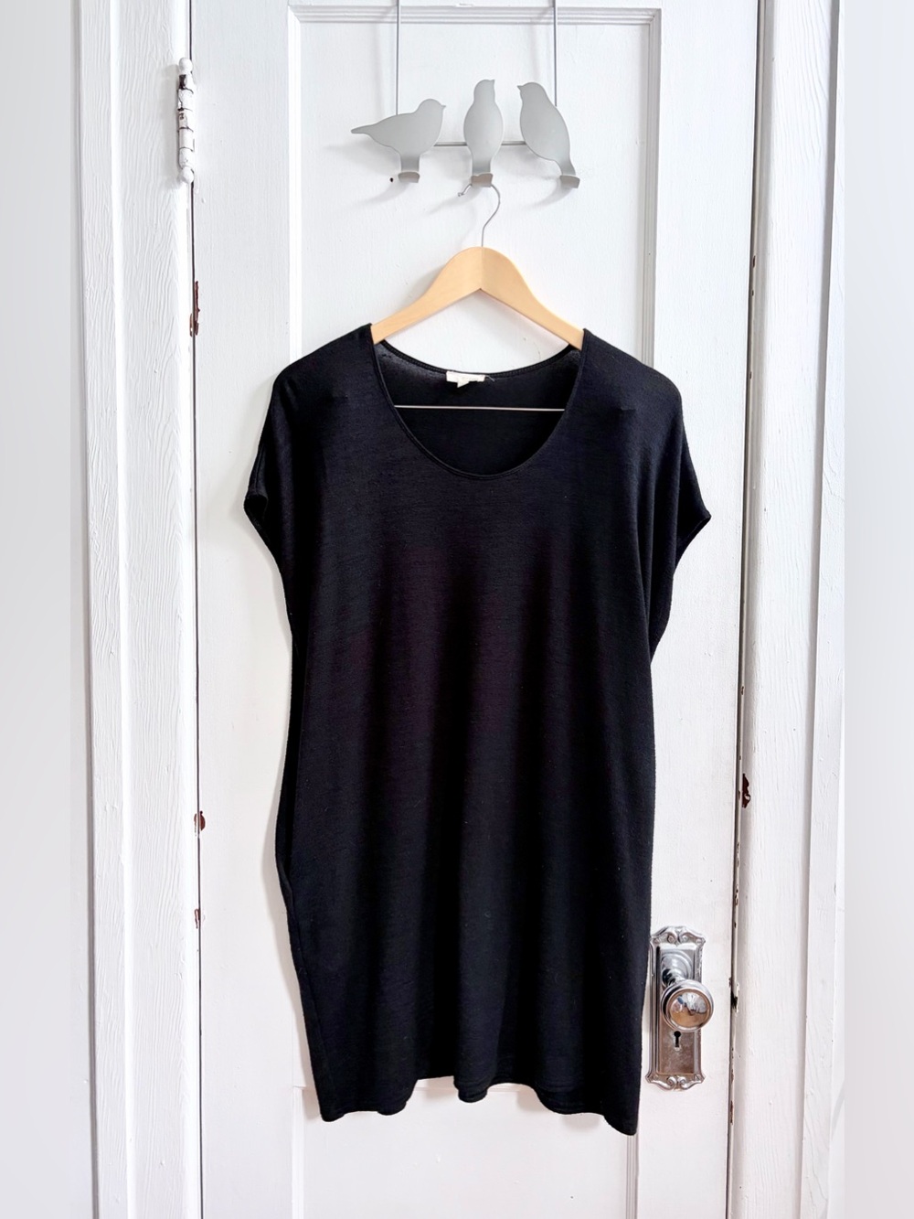 Wilfred, Aritzia Black Scoop Neck Dress Tunic With Pockets